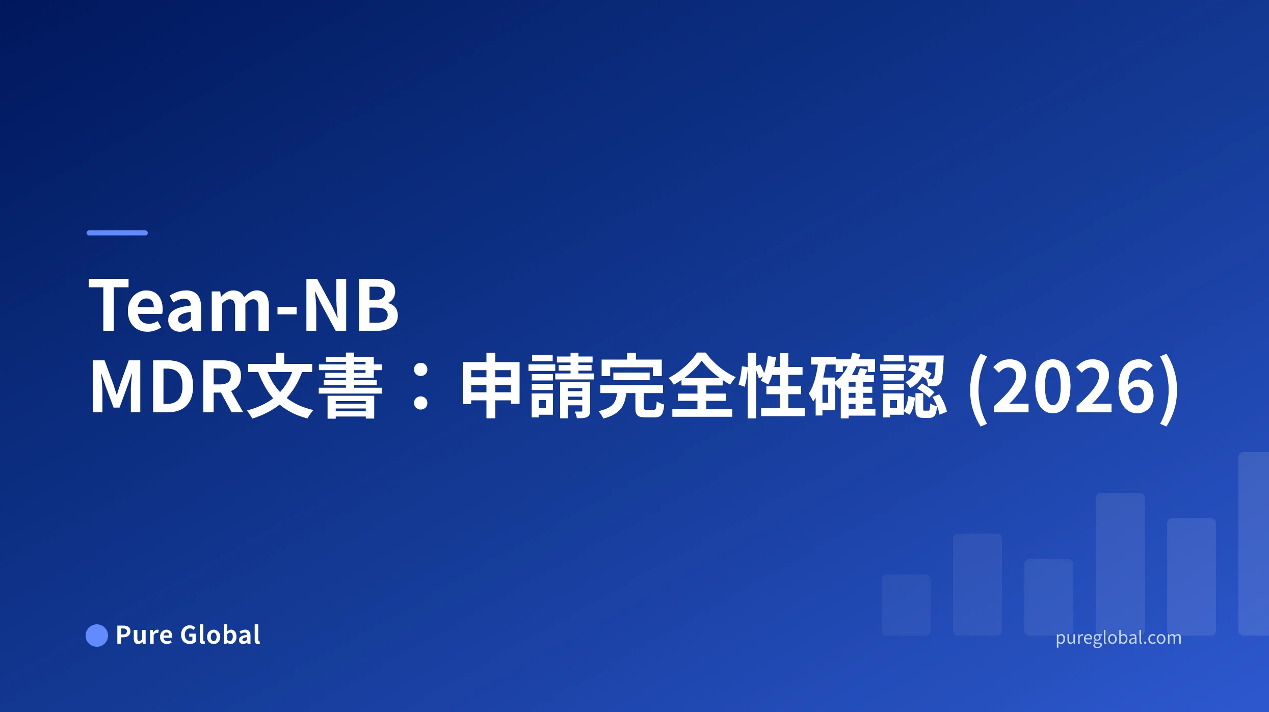 Team-NB MDR文書:申請完全性確認 (2026)