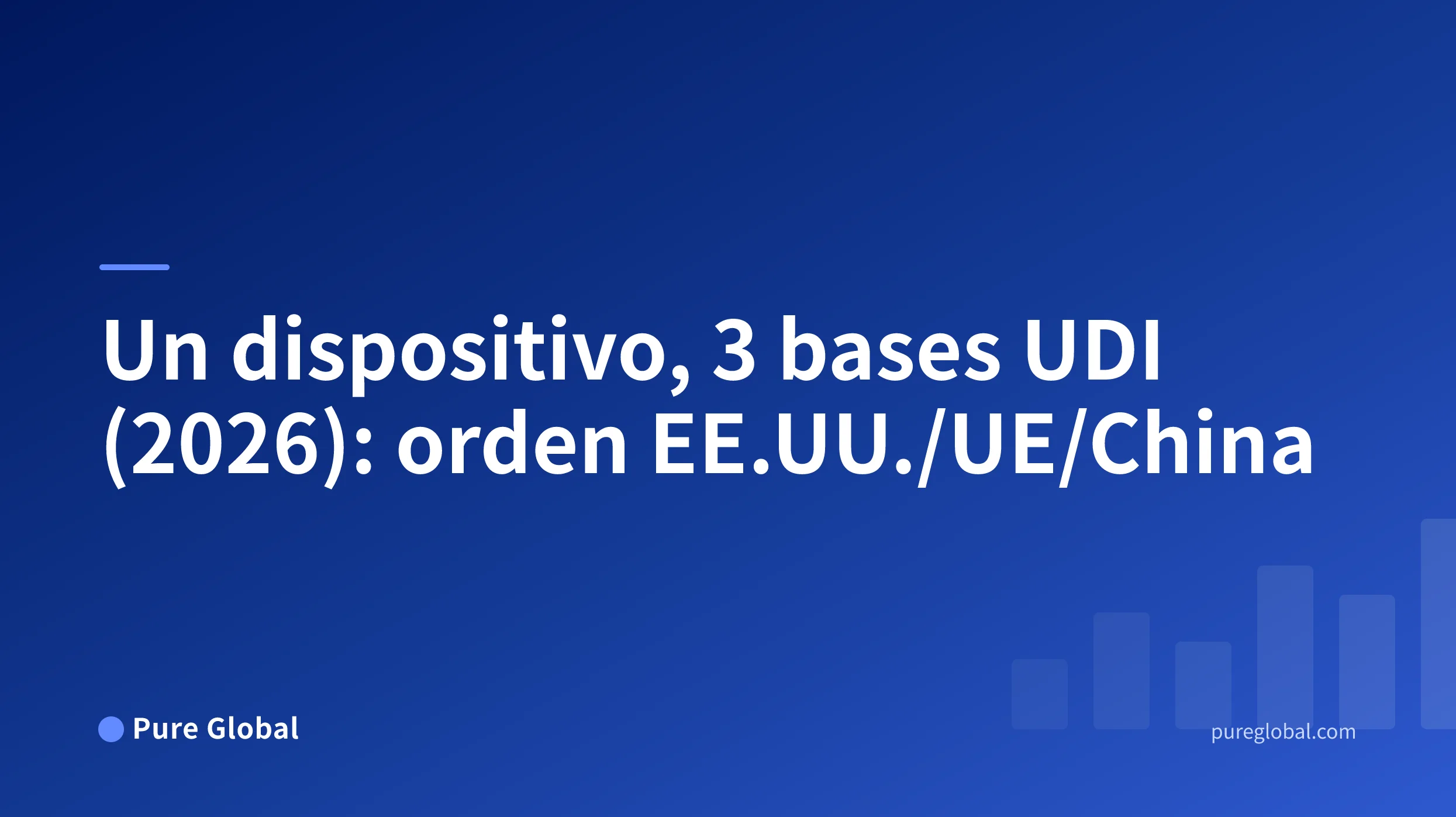 Orden de trabajo UDI que conecta identificadores de dispositivos, empaque, actores y registros regulatorios en EE. UU., la UE y China.