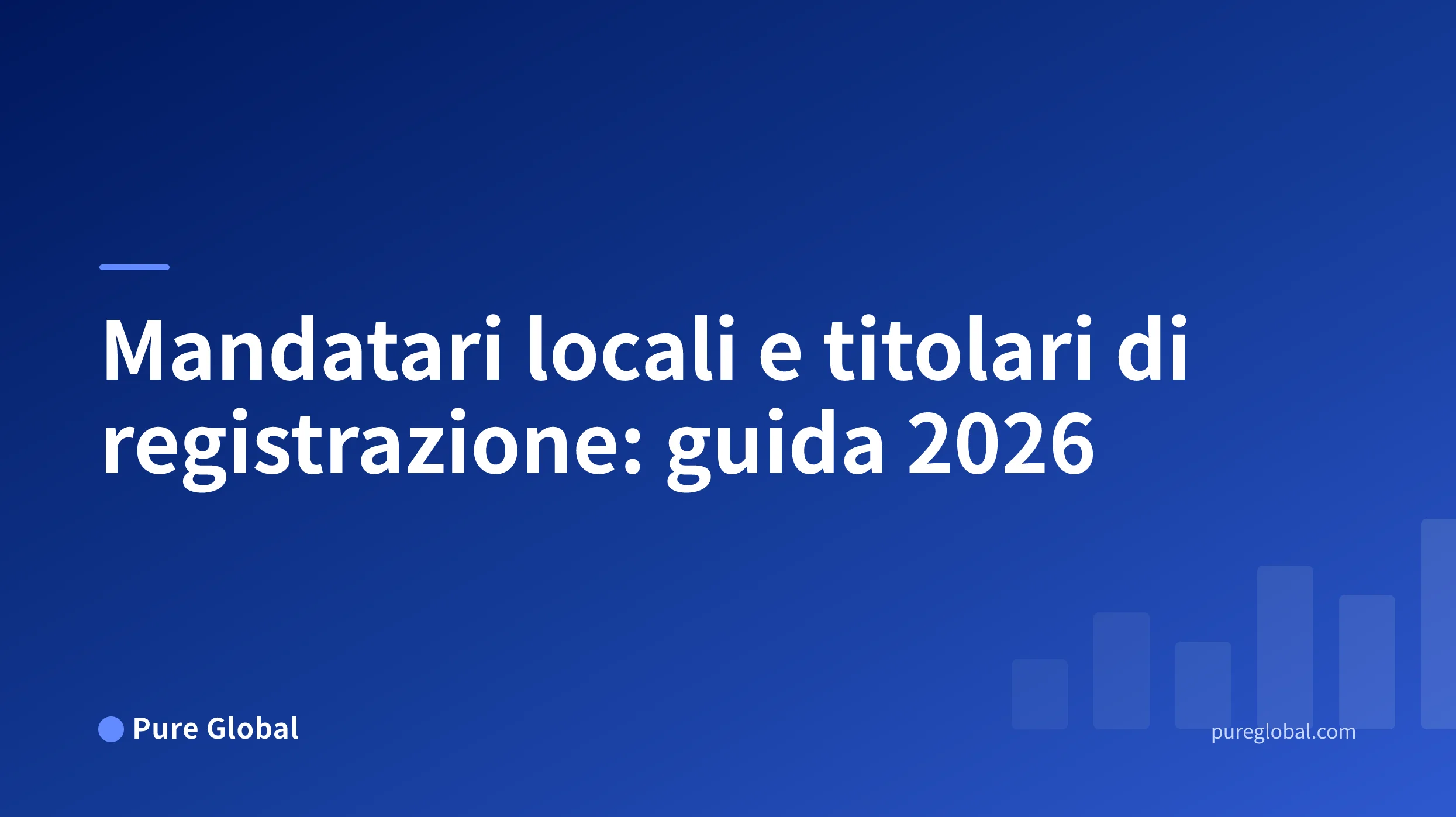Mappa decisionale per la nomina dei rappresentanti, la titolarità della registrazione e i documenti di trasferimento nei mercati globali.