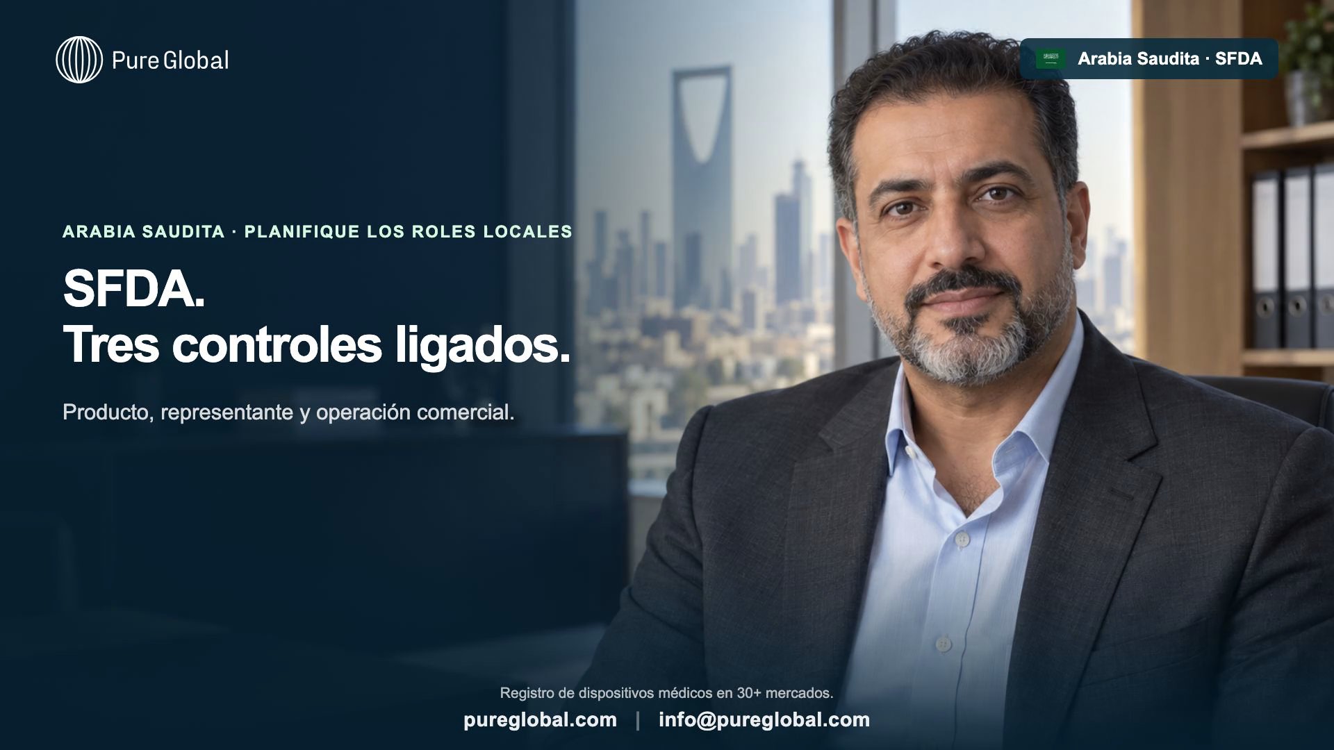 SFDA de Arabia Saudita: autorización de dispositivos y roles locales