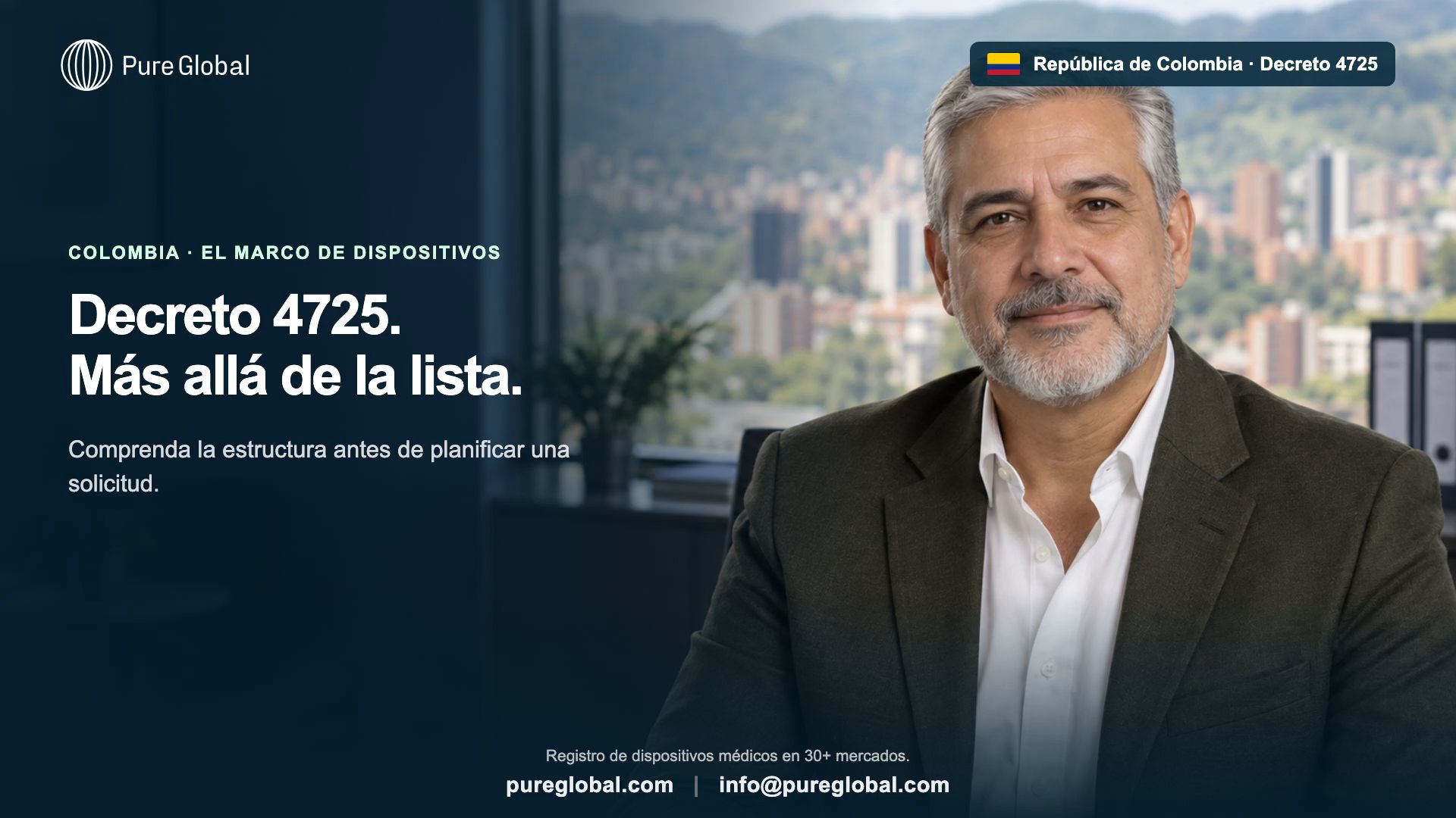 Decreto 4725 de Colombia: requisitos de dispositivos
